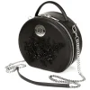 Janné Hebuterné - Round Bag - Calfskin Bag - Black - Handmade in Italy - Luxury Exclusive Collection - Avvenice