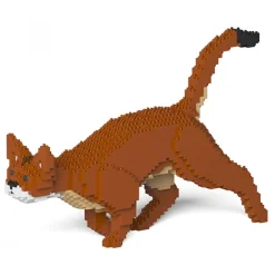 Jekca - Abyssinian Cat 03S - Lego - Sculpture - Construction - 4D - Brick Animals - Toys - Avvenice