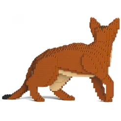 Jekca - Abyssinian Cat 01S - Lego - Sculpture - Construction - 4D - Brick Animals - Toys - Avvenice
