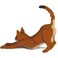 Jekca - Abyssinian Cat 04S - Lego - Sculpture - Construction - 4D - Brick Animals - Toys - Avvenice