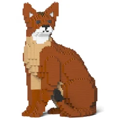Jekca - Abyssinian Cat 02S - Lego - Sculpture - Construction - 4D - Brick Animals - Toys - Avvenice