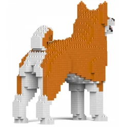 Jekca - Akita Inu 01-M01 - Big - Lego - Sculpture - Construction - 4D - Brick Animals - Toys - Avvenice