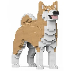 Jekca - Akita Inu 01S-M02 - Lego - Sculpture - Construction - 4D - Brick Animals - Toys - Avvenice