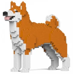 Jekca - Akita Inu 01S-M01 - Lego - Sculpture - Construction - 4D - Brick Animals - Toys - Avvenice