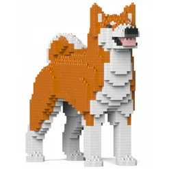 Jekca - Akita Inu 01S-M01 - Lego - Sculpture - Construction - 4D - Brick Animals - Toys - Avvenice