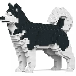 Jekca - Alaskan Malamute 01S-M01 - Lego - Sculpture - Construction - 4D - Brick Animals - Toys - Avvenice