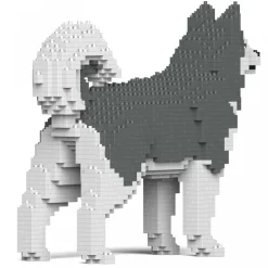 Jekca - Alaskan Malamute 01S-M03 - Lego - Sculpture - Construction - 4D - Brick Animals - Toys - Avvenice