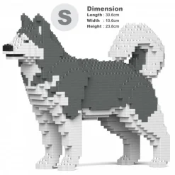 Jekca - Alaskan Malamute 01S-M03 - Lego - Sculpture - Construction - 4D - Brick Animals - Toys - Avvenice