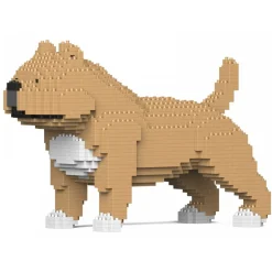 Jekca - American Bully 01S-M01 - Lego - Sculpture - Construction - 4D - Brick Animals - Toys - Avvenice