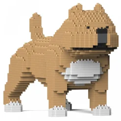Jekca - American Bully 01S-M01 - Lego - Sculpture - Construction - 4D - Brick Animals - Toys - Avvenice