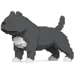 Jekca - American Bully 01S-M03 - Lego - Sculpture - Construction - 4D - Brick Animals - Toys - Avvenice