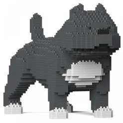 Jekca - American Bully 01S-M03 - Lego - Sculpture - Construction - 4D - Brick Animals - Toys - Avvenice