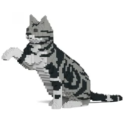 Jekca - American Shorthair Cat 03S-M01 - Lego - Sculpture - Construction - 4D - Brick Animals - Toys - Avvenice