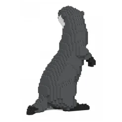 Jekca - Asian Small-Clawed Otter 01S - Lego - Sculpture - Construction - 4D - Brick Animals - Toys - Avvenice