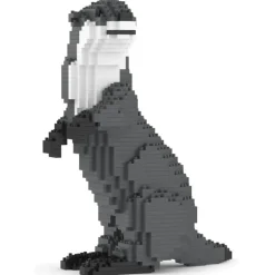 Jekca - Asian Small-Clawed Otter 01 - Big - Lego - Sculpture - Construction - 4D - Brick Animals - Toys - Avvenice