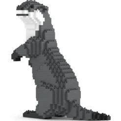 Jekca - Asian Small-Clawed Otter 01 - Big - Lego - Sculpture - Construction - 4D - Brick Animals - Toys - Avvenice