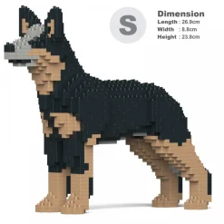 Jekca - Australian Cattle Dog 01S - Lego - Sculpture - Construction - 4D - Brick Animals - Toys - Avvenice
