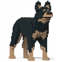 Jekca - Australian Kelpie 01-M01 - Big - Lego - Sculpture - Construction - 4D - Brick Animals - Toys - Avvenice