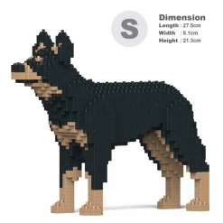 Jekca - Australian Kelpie 01S - Lego - Sculpture - Construction - 4D - Brick Animals - Toys - Avvenice