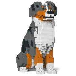 Jekca - Australian Shepherd 01S - Lego - Sculpture - Construction - 4D - Brick Animals - Toys - Avvenice