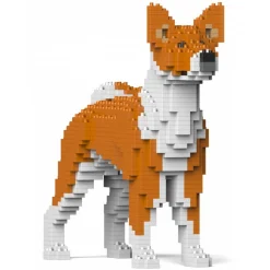 Jekca - Basenji 01S-M01 - Lego - Sculpture - Construction - 4D - Brick Animals - Toys - Avvenice