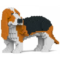 Jekca - Basset Hound 01-M01 - Big - Lego - Sculpture - Construction - 4D - Brick Animals - Toys - Avvenice