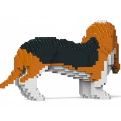 Jekca - Basset Hound 01-M01 - Big - Lego - Sculpture - Construction - 4D - Brick Animals - Toys - Avvenice