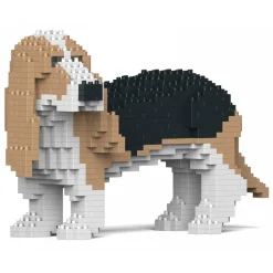 Jekca - Basset Hound 01S-M02 - Lego - Sculpture - Construction - 4D - Brick Animals - Toys - Avvenice