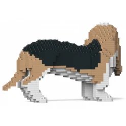 Jekca - Basset Hound 01S-M02 - Lego - Sculpture - Construction - 4D - Brick Animals - Toys - Avvenice
