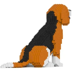 Jekca - Beagle 02 - Big - Lego - Sculpture - Construction - 4D - Brick Animals - Toys - Avvenice
