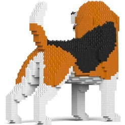 Jekca - Beagle 04 - Big - Lego - Sculpture - Construction - 4D - Brick Animals - Toys - Avvenice