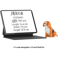 Jekca - Beagle Mini 01 - Lego - Sculpture - Construction - 4D - Brick Animals - Toys - Avvenice