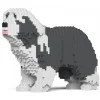 Jekca - Bearded Collie 01-M03 - Big - Lego - Sculpture - Construction - 4D - Brick Animals - Toys - Avvenice