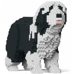 Jekca - Bearded Collie 01-M01 - Big - Lego - Sculpture - Construction - 4D - Brick Animals - Toys - Avvenice