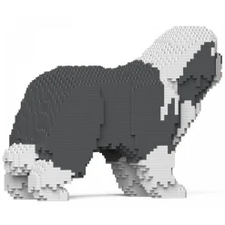 Jekca - Bearded Collie 01S-M03 - Lego - Sculpture - Construction - 4D - Brick Animals - Toys - Avvenice