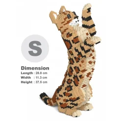 Jekca - Bengal Cat 4-in-1 Pack 01S-M01 - Lego - Sculpture - Construction - 4D - Brick Animals - Toys - Avvenice