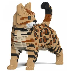 Jekca - Bengal Cat 4-in-1 Pack 01S-M01 - Lego - Sculpture - Construction - 4D - Brick Animals - Toys - Avvenice