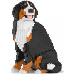 Jekca - Bernese Mountain Dog 05B (Version 2024) - Lego - Sculpture - Construction - 4D - Brick Animals - Toys - Avvenice