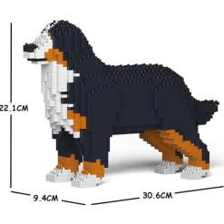 Jekca - Bernese Mountain Dog 01S - Lego - Sculpture - Construction - 4D - Brick Animals - Toys - Avvenice