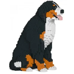 Jekca - Bernese Mountain Dog 04 - Big - Lego - Sculpture - Construction - 4D - Brick Animals - Toys - Avvenice