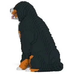 Jekca - Bernese Mountain Dog 04 - Big - Lego - Sculpture - Construction - 4D - Brick Animals - Toys - Avvenice