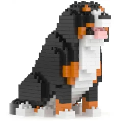 Jekca - Bernese Mountain Dog Mini 01 - Big - Lego - Sculpture - Construction - 4D - Brick Animals - Toys - Avvenice