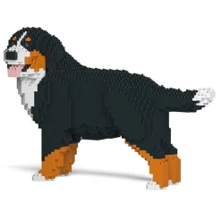 Jekca - Bernese Mountain Dog - Dog - 03S - Lego - Sculpture - Construction - 4D - Brick Animals - Toys - Avvenice