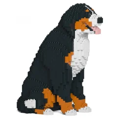 Jekca - Bernese Mountain Dog 04S - Lego - Sculpture - Construction - 4D - Brick Animals - Toys - Avvenice