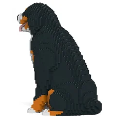 Jekca - Bernese Mountain Dog 04S - Lego - Sculpture - Construction - 4D - Brick Animals - Toys - Avvenice