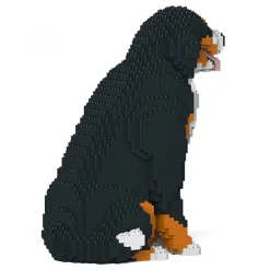 Jekca - Bernese Mountain Dog 04S - Lego - Sculpture - Construction - 4D - Brick Animals - Toys - Avvenice
