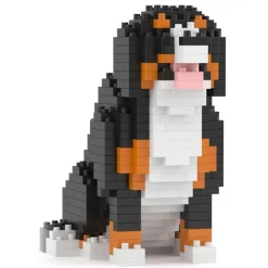 Jekca - Bernese Mountain Dog Mini 01 - Lego - Sculpture - Construction - 4D - Brick Animals - Toys - Avvenice