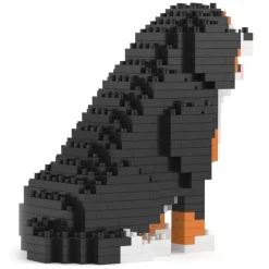 Jekca - Bernese Mountain Dog Mini 01 - Lego - Sculpture - Construction - 4D - Brick Animals - Toys - Avvenice
