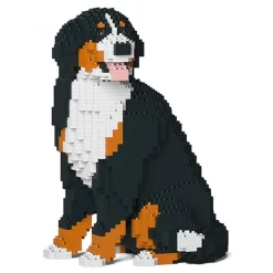 Jekca - Bernese Mountain Dog 05S - Lego - Sculpture - Construction - 4D - Brick Animals - Toys - Avvenice