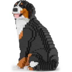 Jekca - Bernese Mountain Dog 05B (version 2024) - Big - Lego - Sculpture - Construction - 4D - Brick Animals - Toys - Avvenice